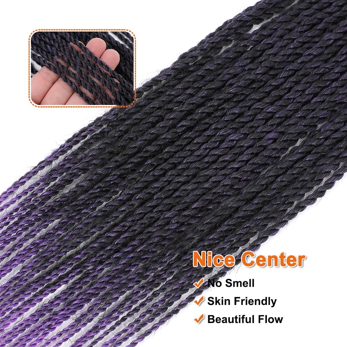 Amazon.com : NAYOO Senegalese Twist Crochet Hair - 8 Packs 18 Inch